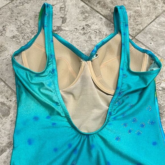 Vintage Gottex Gold Label 80’s Watercolor Surplice One Piece Swimsuit Size 12 - Picture 12 of 16